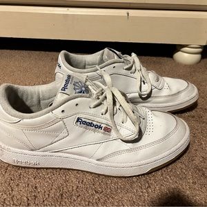 Reebok C85 Shoes Men’s Size 10.5 (White, Blue)